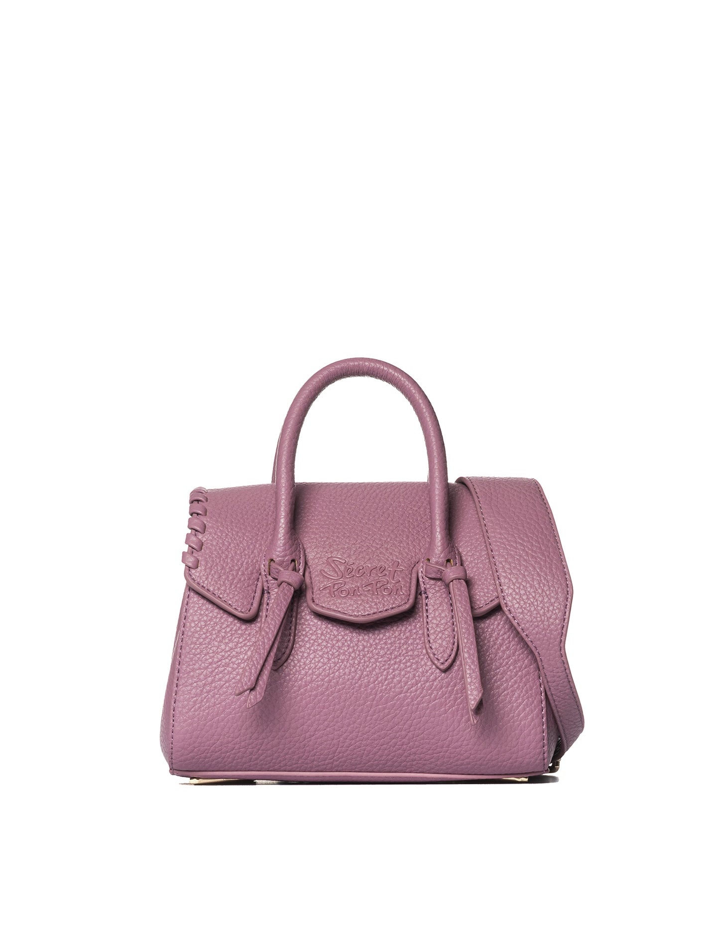 Borsa a Mano in Polyurethane Lilla
