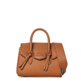 Borsa a Mano in Polyurethane Cognac