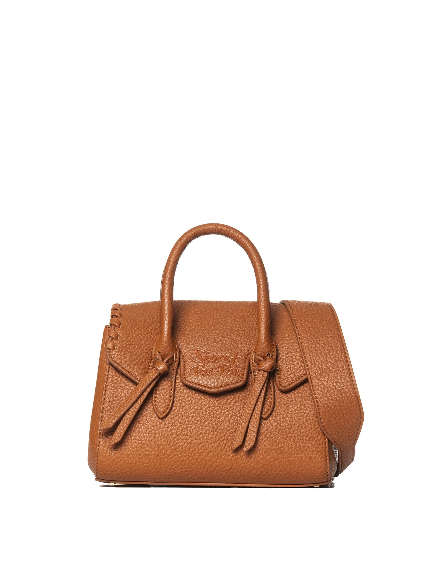 Borsa a Mano in Polyurethane Cognac