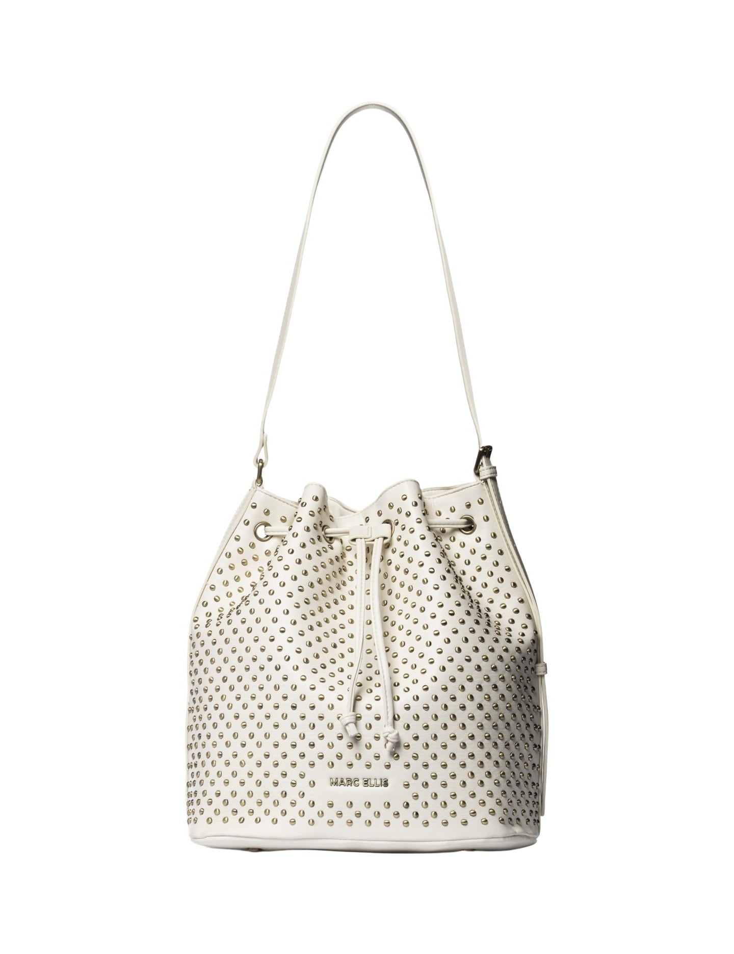 Borsa a Spalla in Pelle Vegana Panna