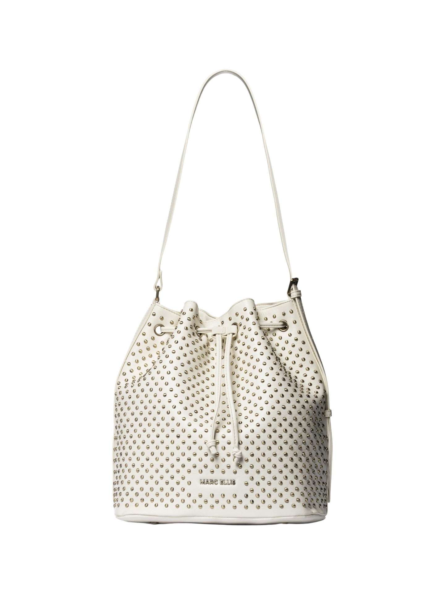 Borsa a Spalla in Pelle Vegana Panna
