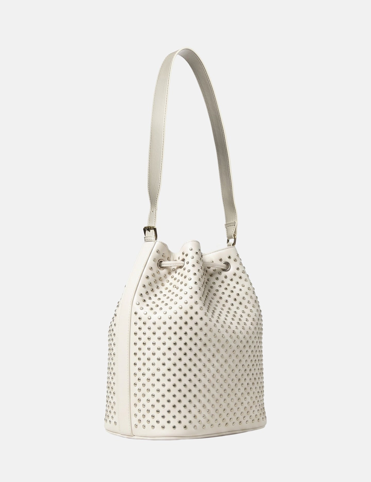Borsa a Spalla in Pelle Vegana Panna