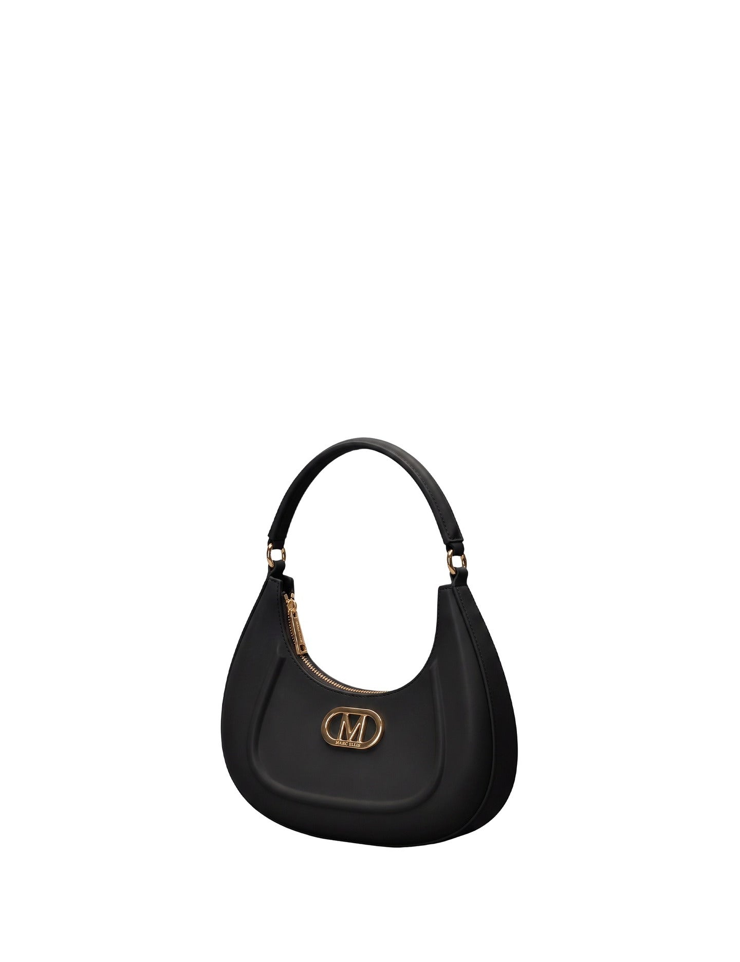 Borsa a Spalla in 100% Pu Vegan Leather Nero