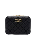 Borsa a Spalla in 100% Pu Vegan Leather Nero