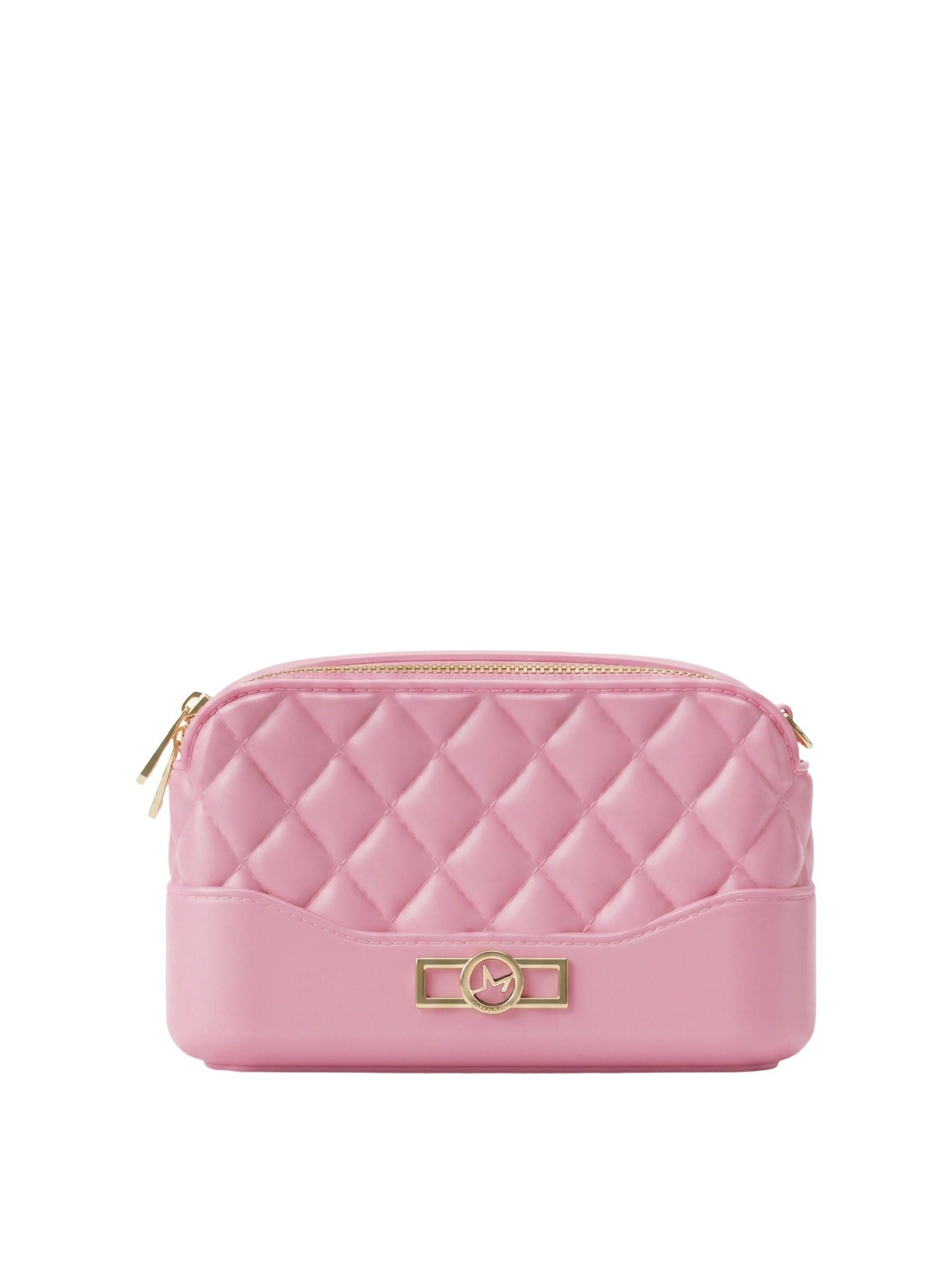 Borsa a Spalla in 100% Pu Vegan Leather Rosa