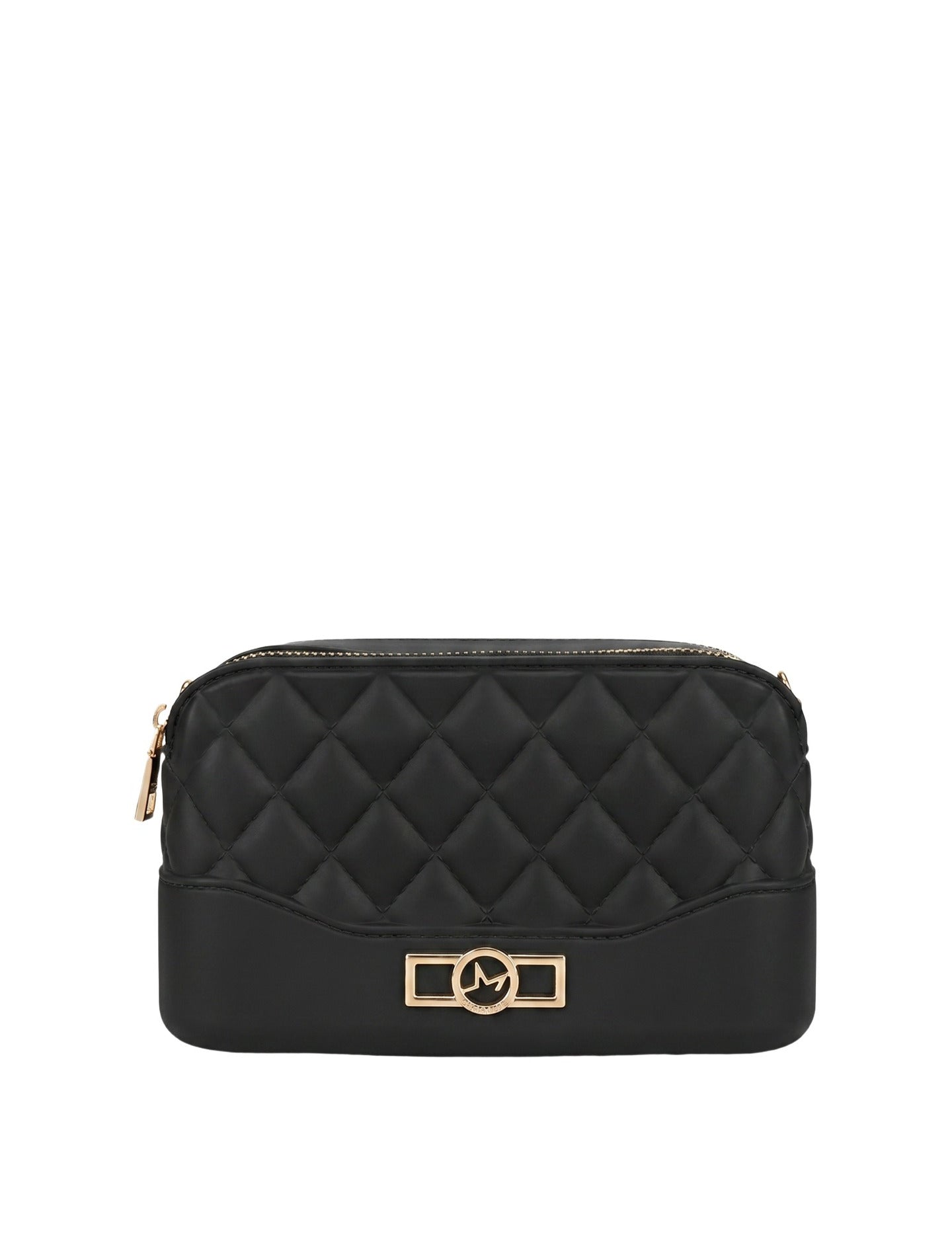 Borsa a Spalla in 100% Pu Vegan Leather Nero