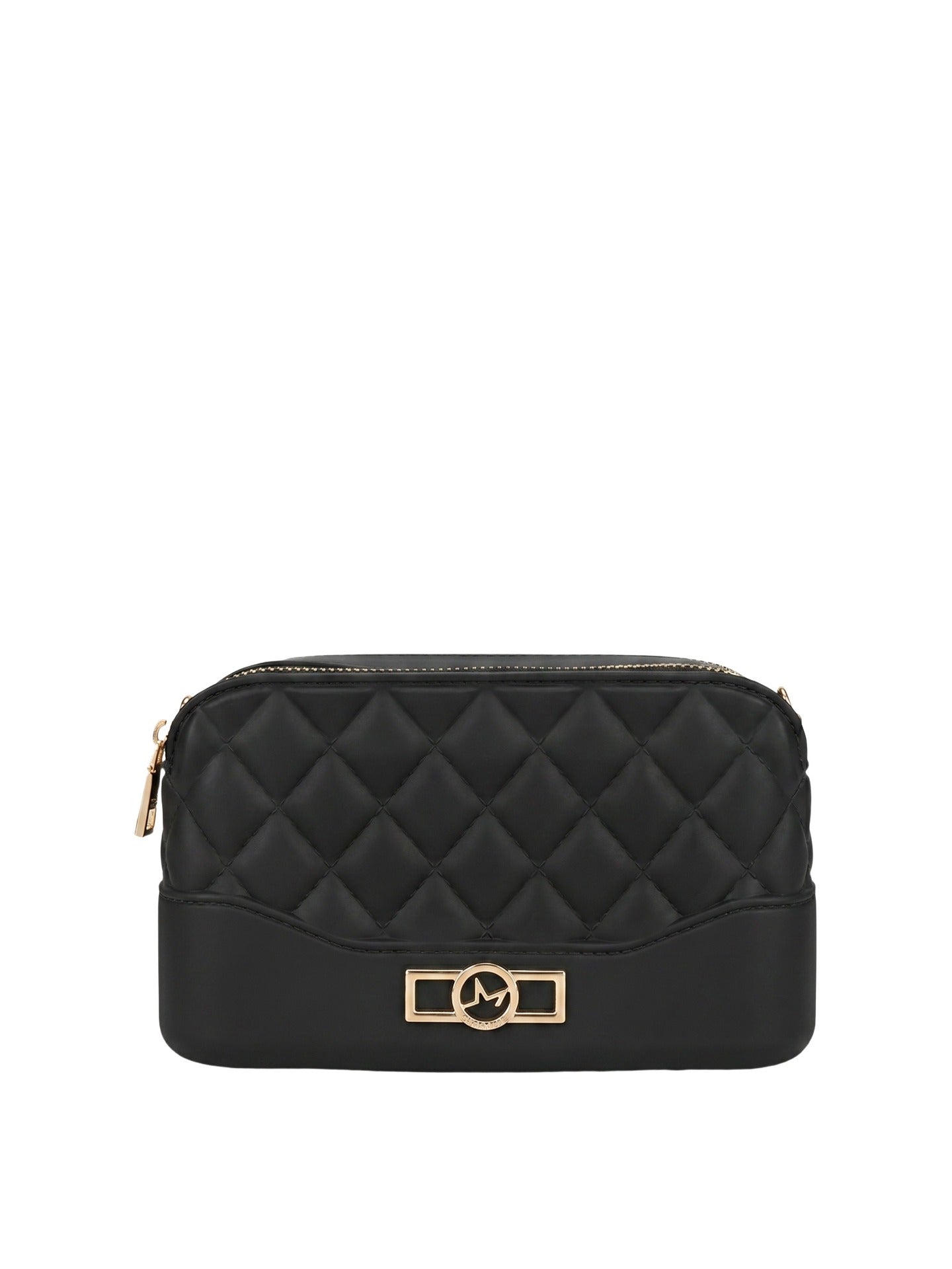 Borsa a Spalla in 100% Pu Vegan Leather Nero