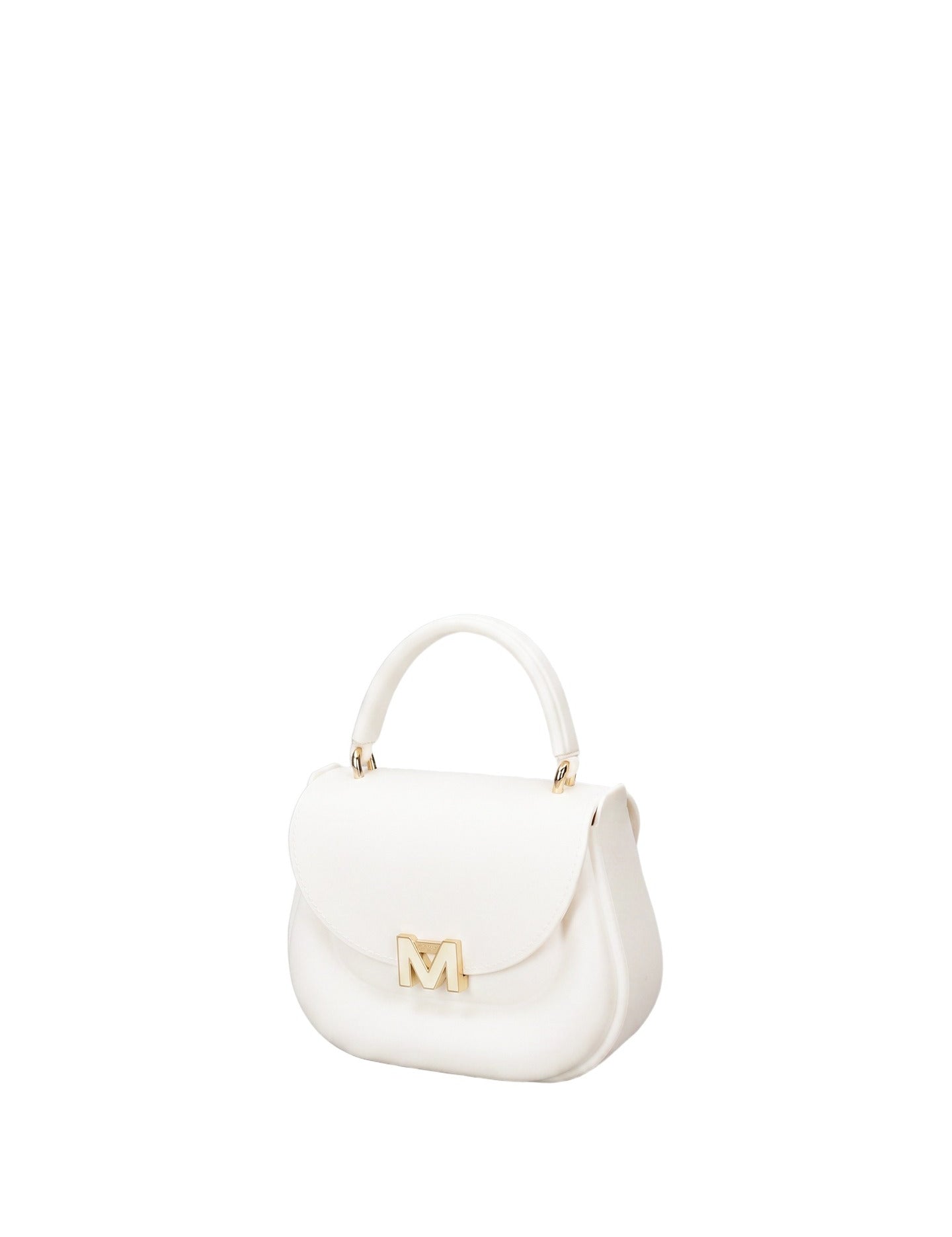 Borsa a Mano in 100% Pu Vegan Leather Panna
