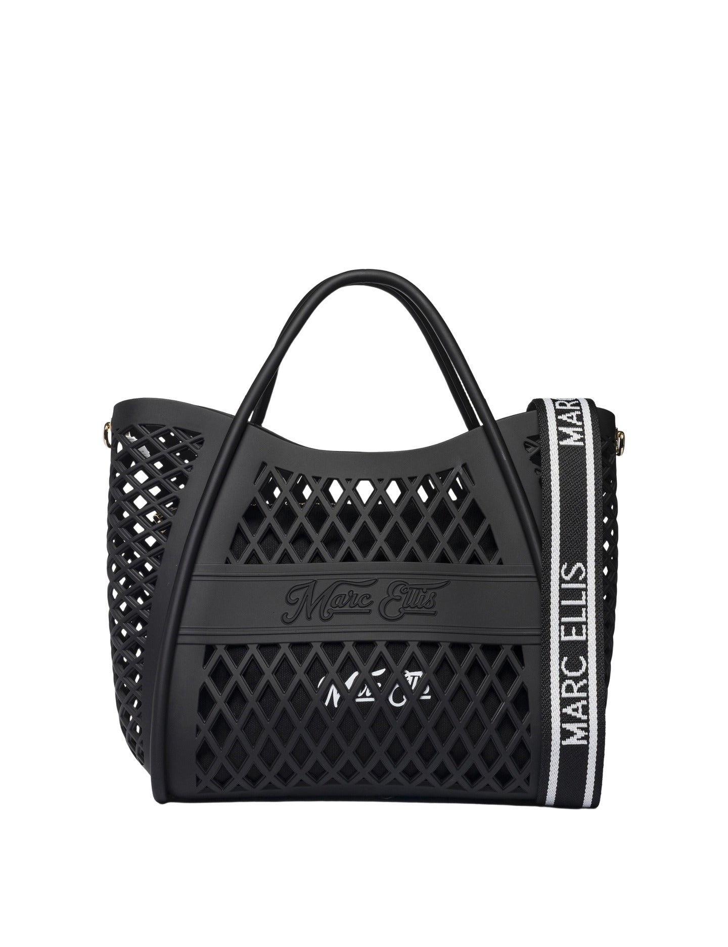Borsa a Mano in 100% Pu Vegan Leather Nero