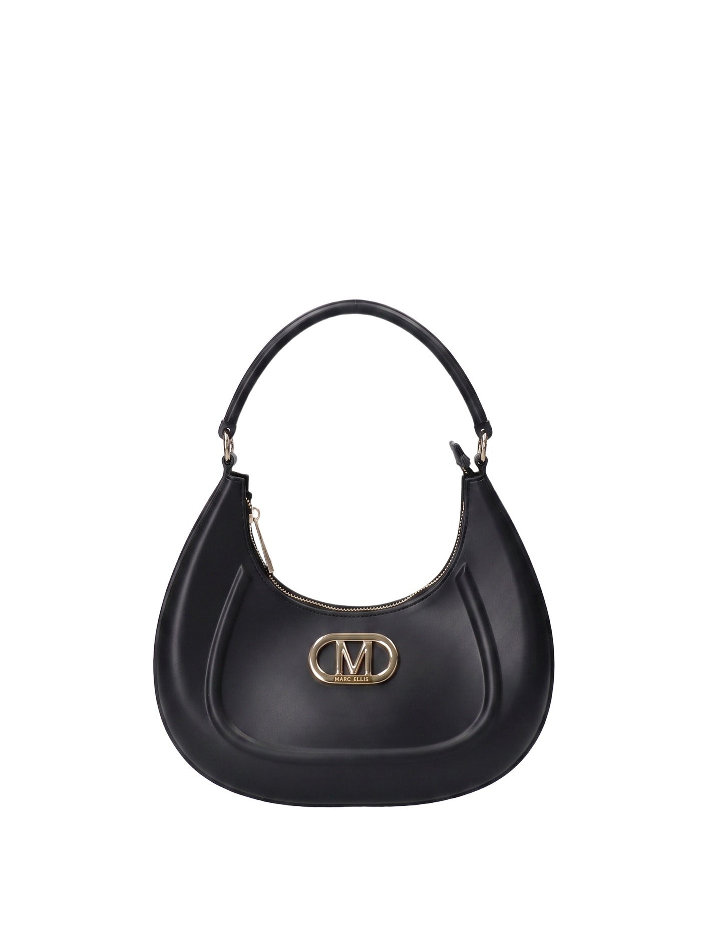 Borsa a Spalla in 100% Pu Vegan Leather Nero
