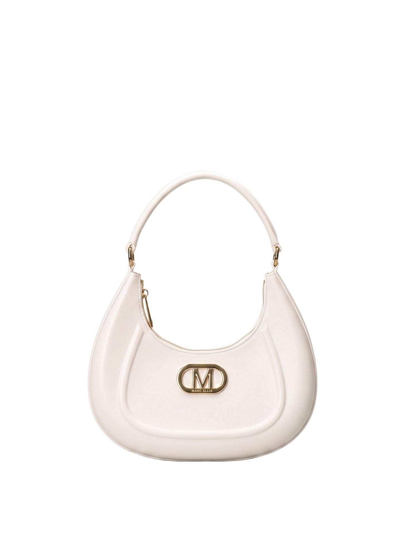 Borsa a Spalla in 100% Pu Vegan Leather Beige
