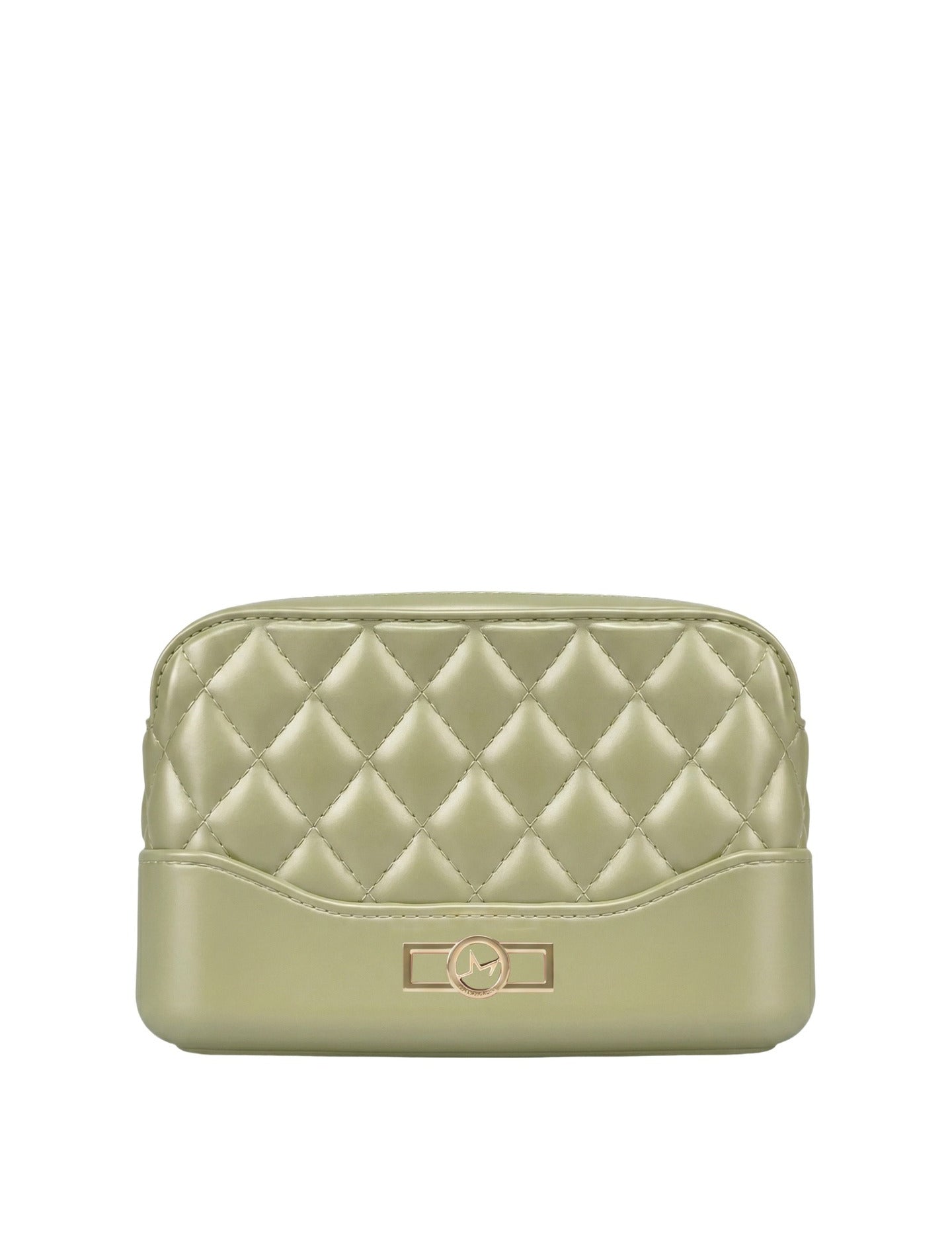 Borsa a Spalla in 100% Pu Vegan Leather Oro