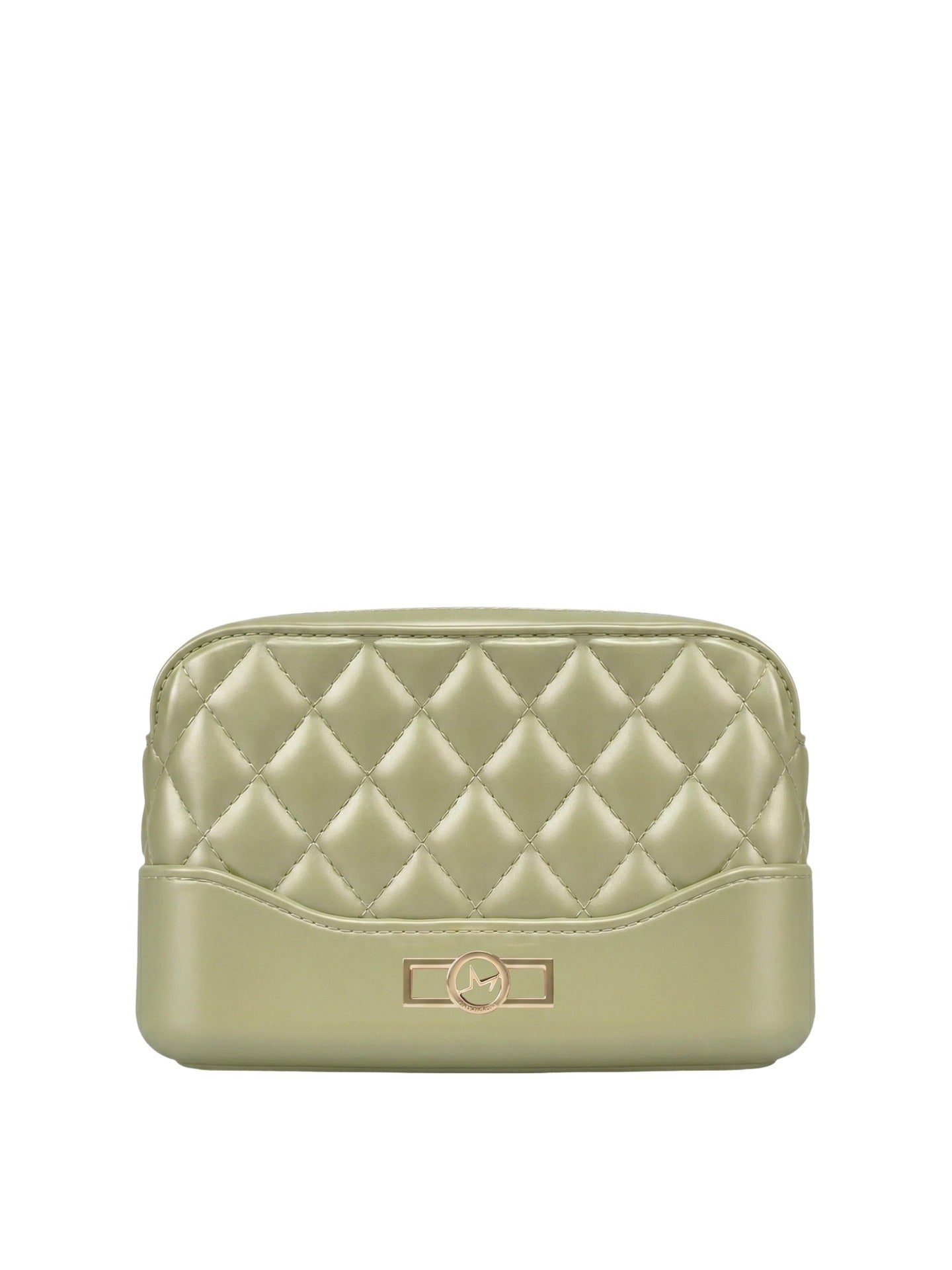 Borsa a Spalla in 100% Pu Vegan Leather Oro