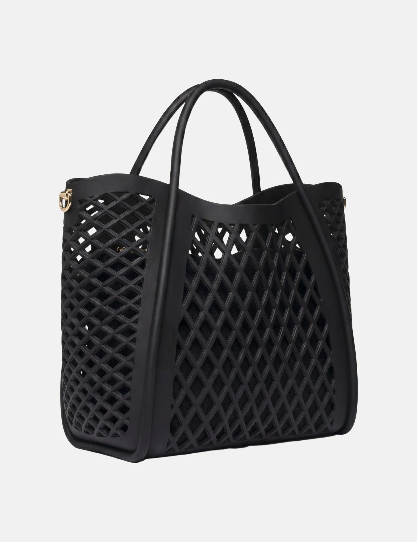 Borsa a Mano in 100% Pu Vegan Leather Nero