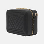 Borsa a Spalla in 100% Pu Vegan Leather Nero