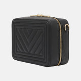 Borsa a Spalla in 100% Pu Vegan Leather Nero