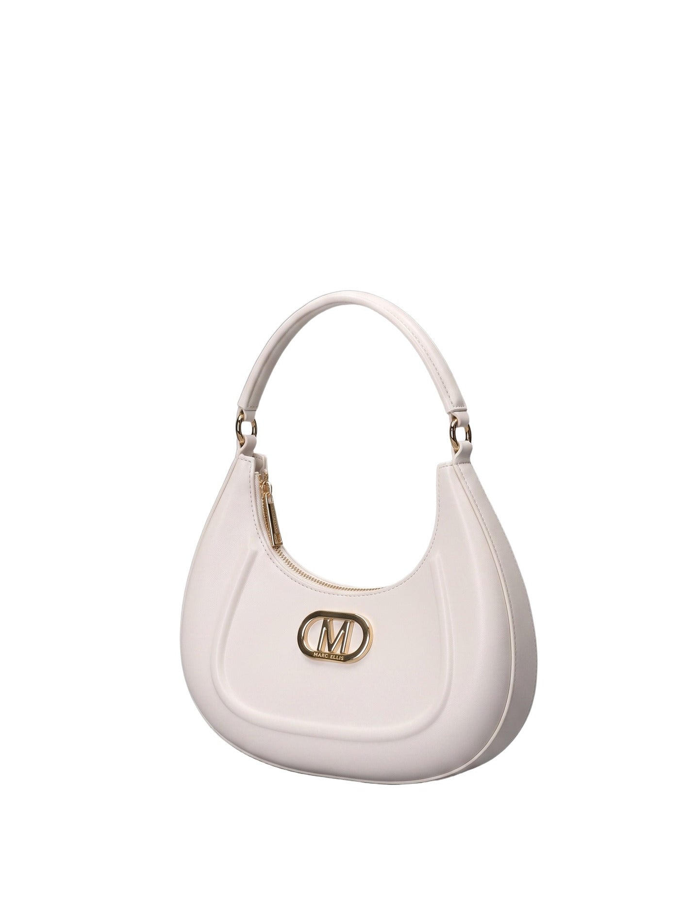Borsa a Spalla in 100% Pu Vegan Leather Beige