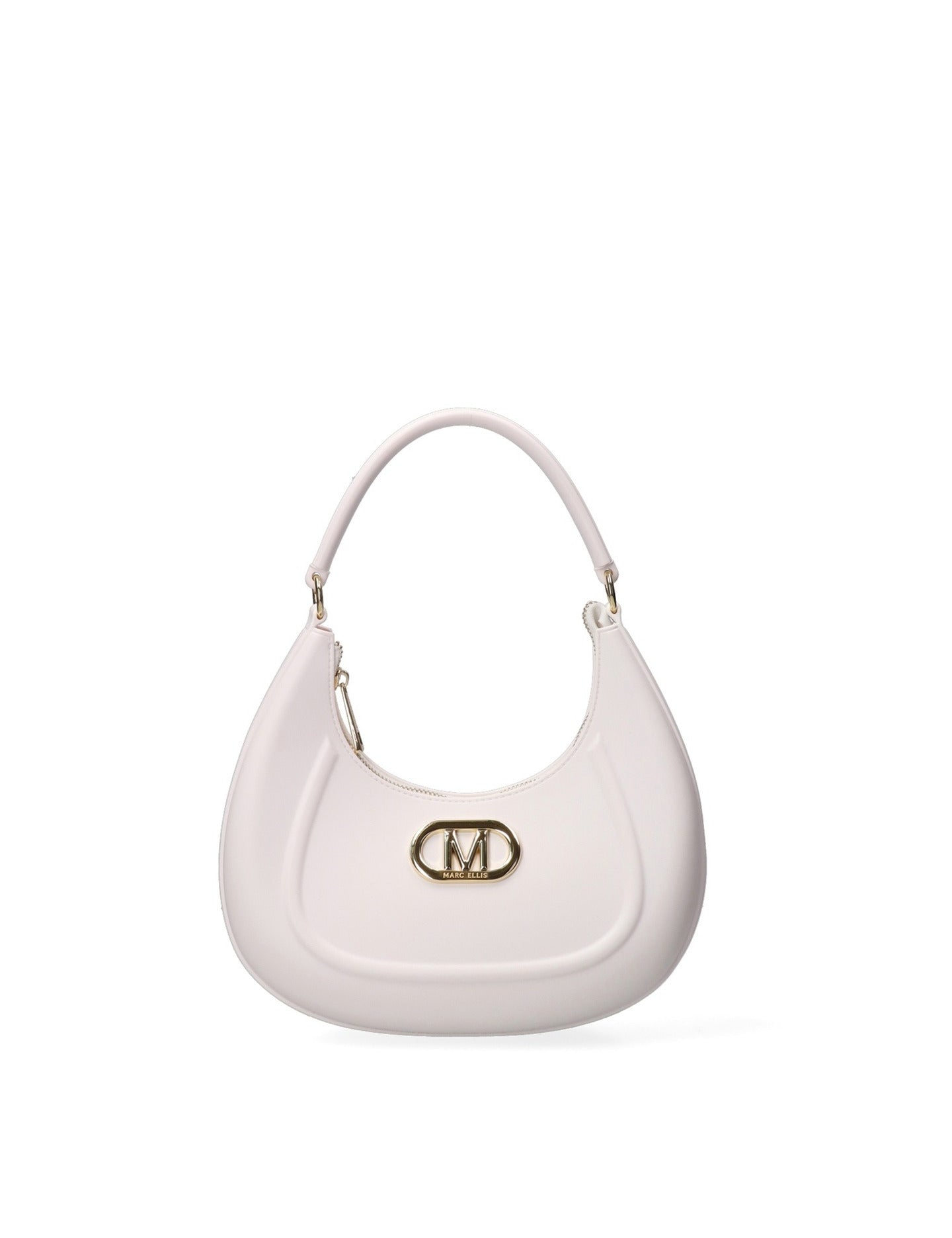 Borsa a Spalla in 100% Pu Vegan Leather Panna
