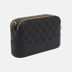 Borsa a Spalla in 100% Pu Vegan Leather Nero