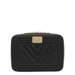 Borsa a Spalla in 100% Pu Vegan Leather Nero