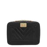 Borsa a Spalla in 100% Pu Vegan Leather Nero
