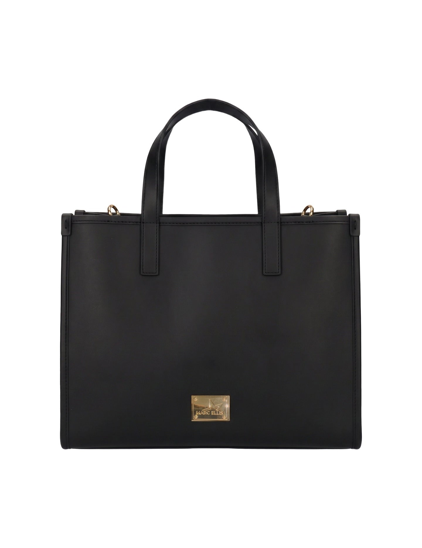 Borsa a Spalla in 100% Pu Vegan Leather Nero