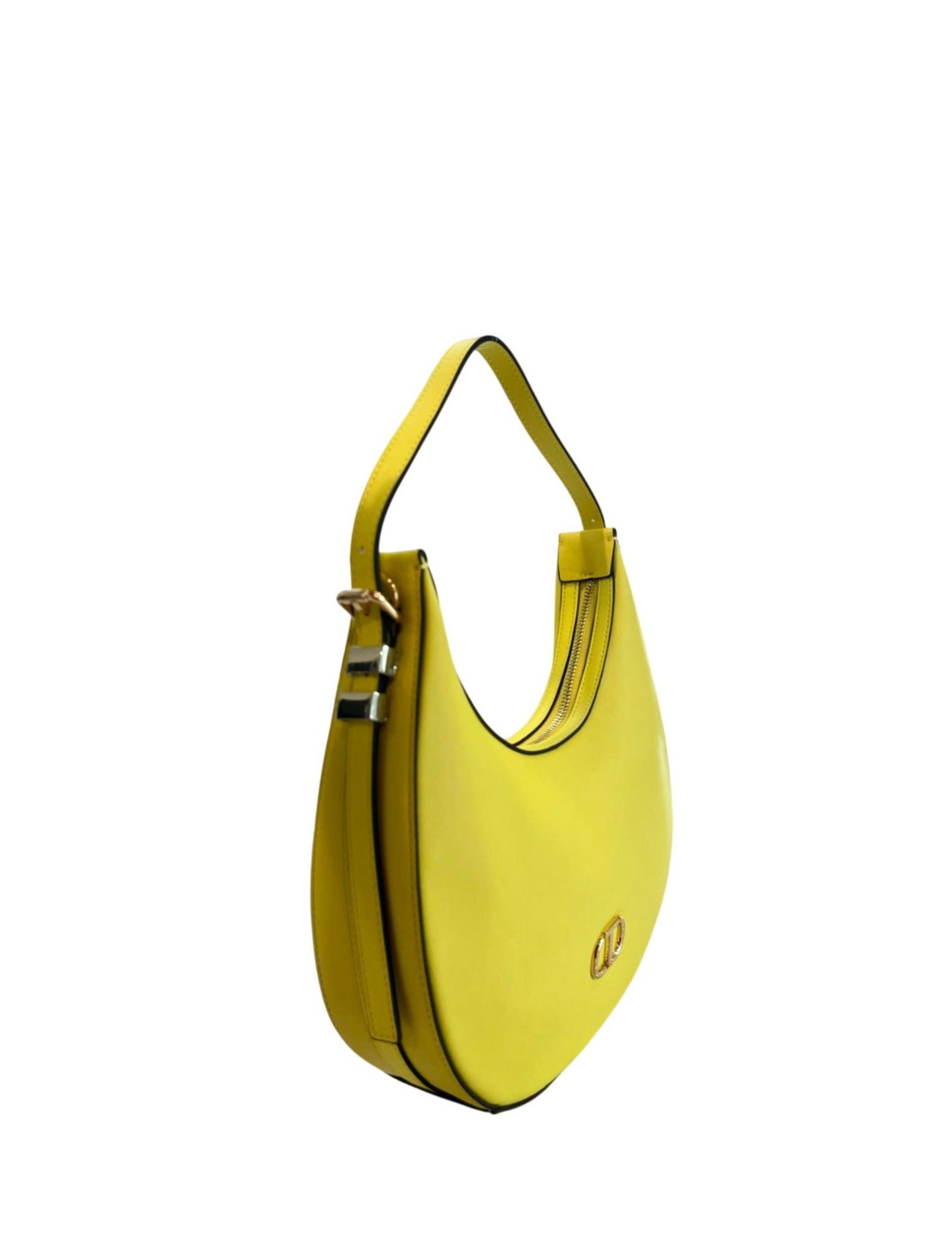Borsa a Mano in 100% Pu Vegan Leather Giallo