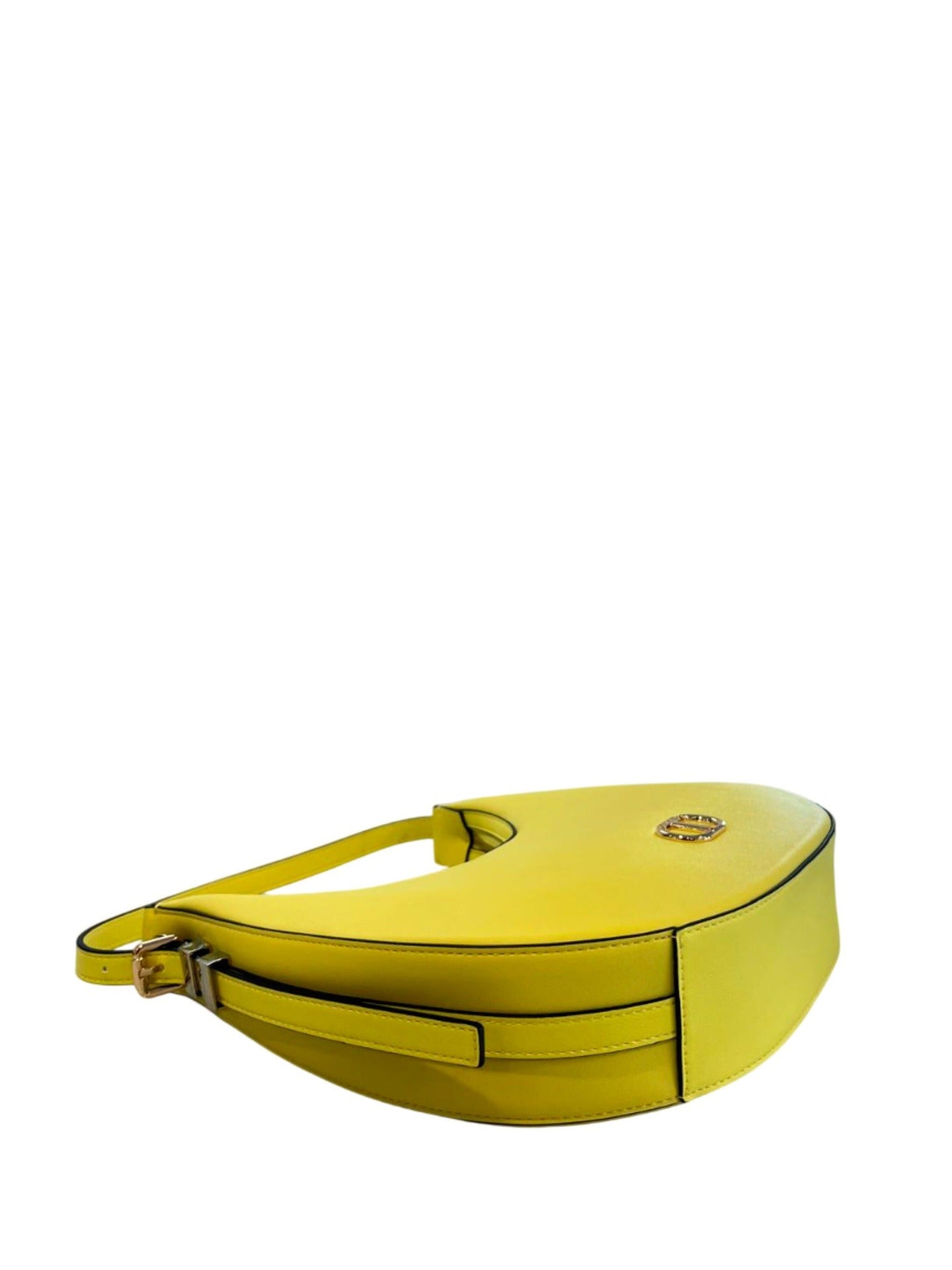 Borsa a Mano in 100% Pu Vegan Leather Giallo