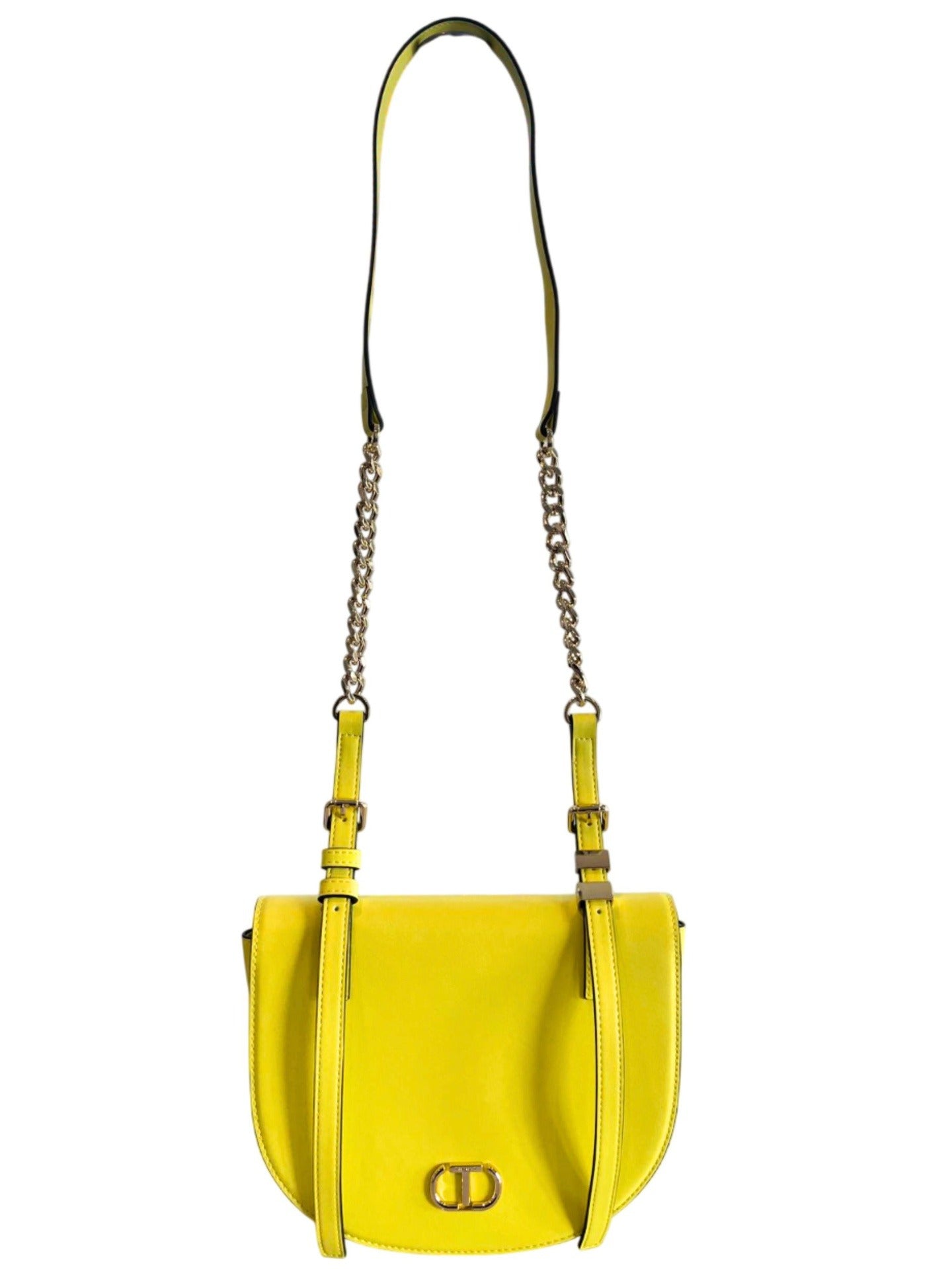 Borsa a Mano in 100% Pu Vegan Leather Giallo