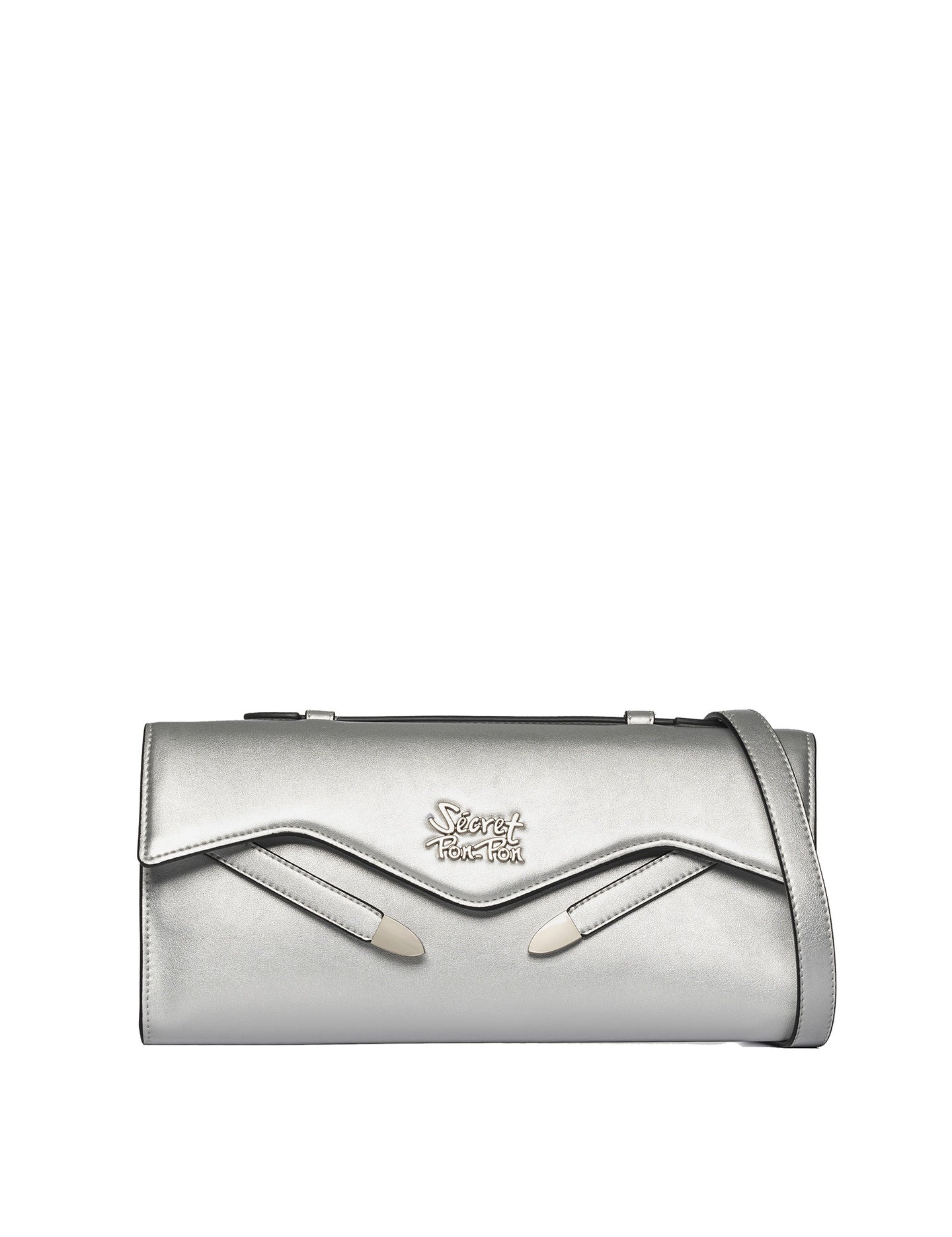 Borsa a Mano in Polyurethane Argento