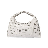 Borsa a Spalla in Pelle Vegana Panna