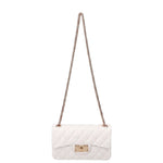 Borsa a Mano in 100% Pu Vegan Leather Panna