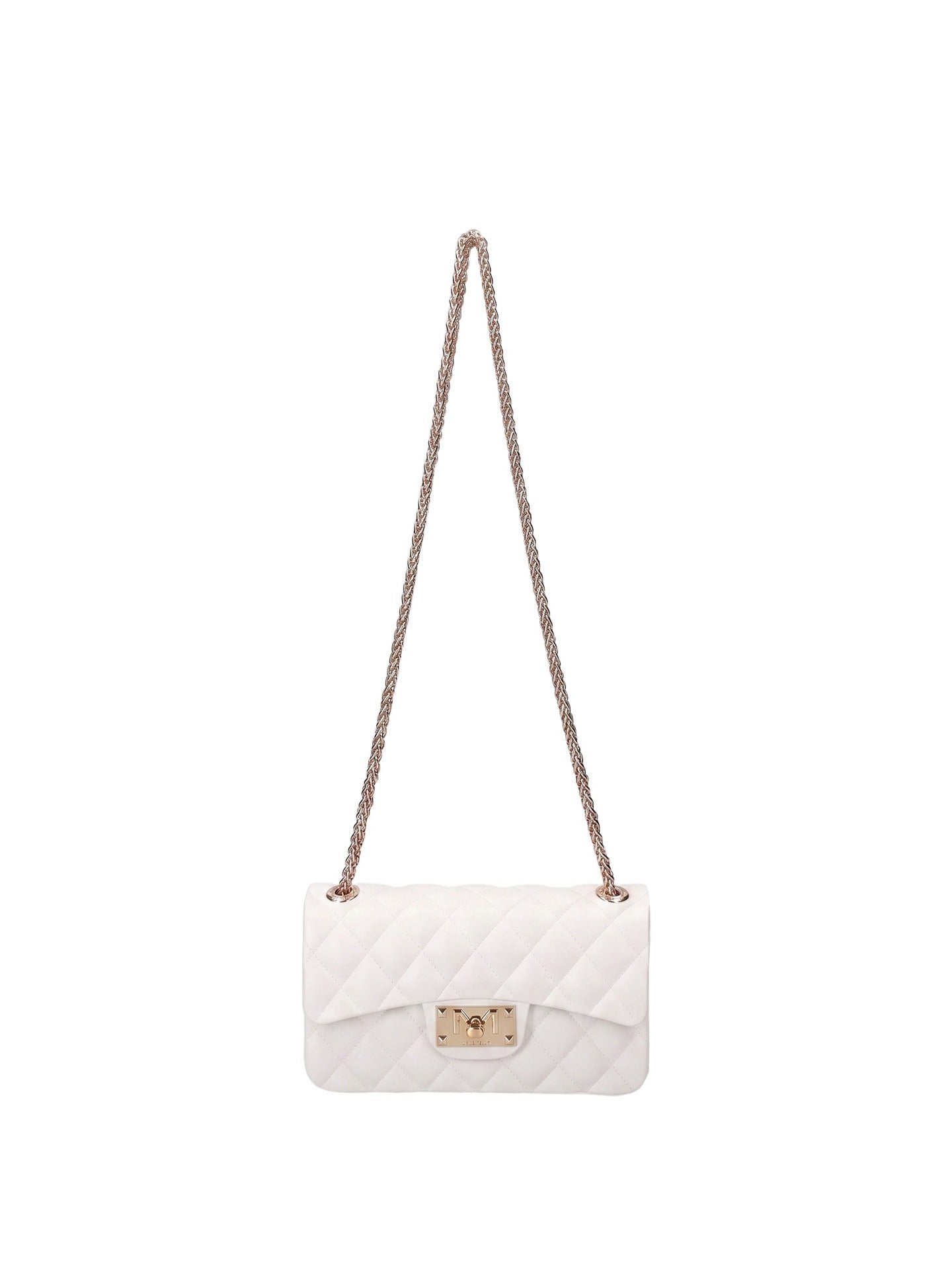 Borsa a Mano in 100% Pu Vegan Leather Panna
