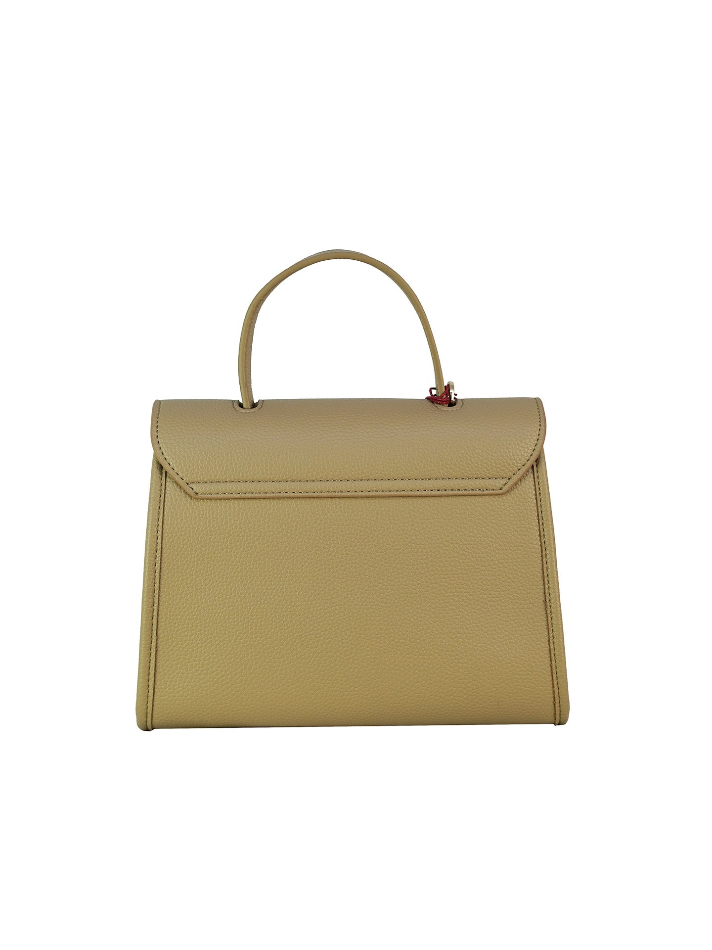 Borsa a Mano in Pelle Vegana Beige Scuro