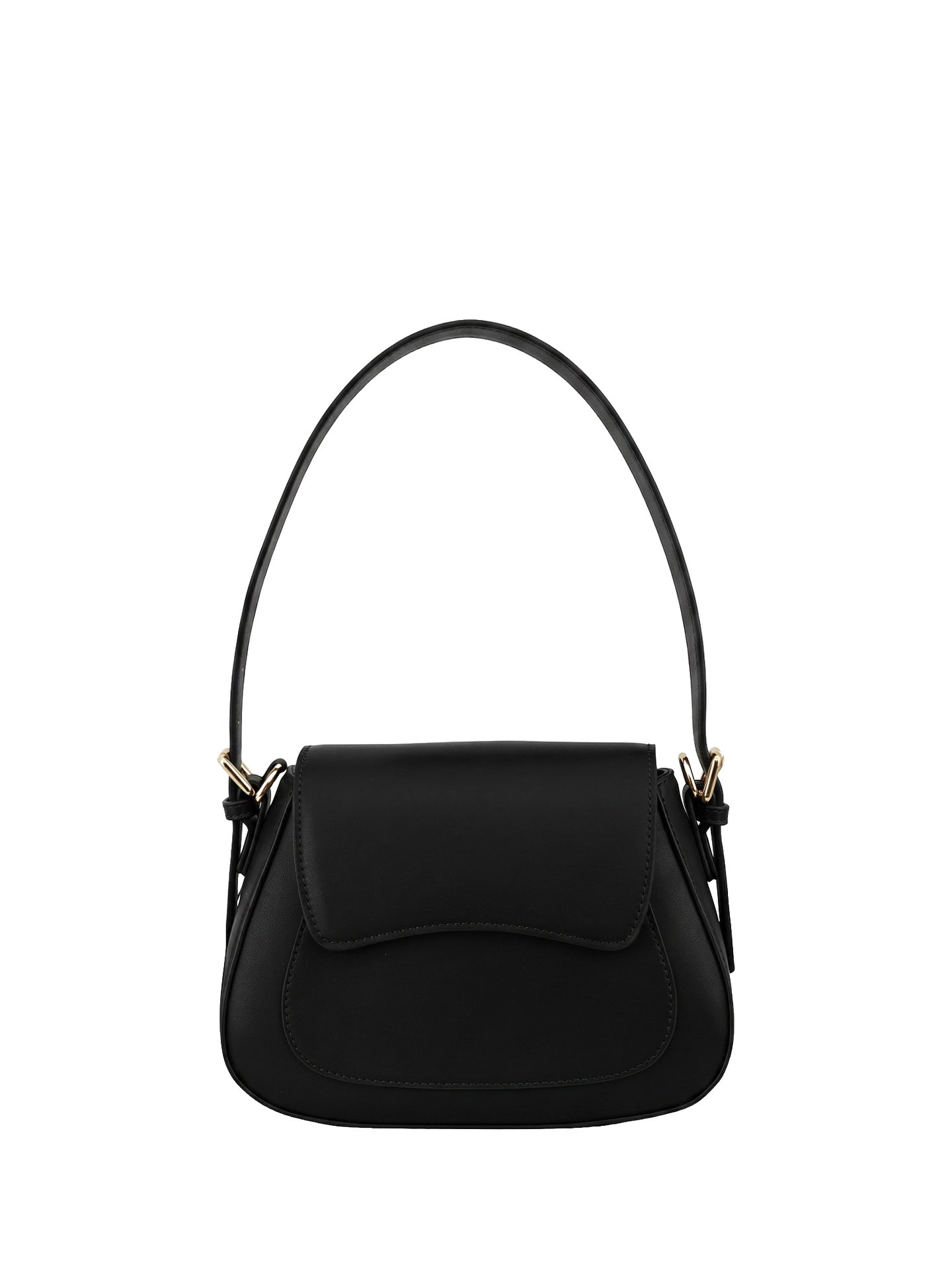 Borsa a Mano in Pelle Vegana Nero