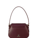 Borsa a Mano in Pelle Vegana Bordeaux