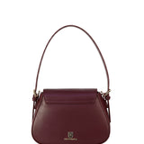 Borsa a Mano in Pelle Vegana Bordeaux