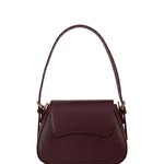 Borsa a Mano in Pelle Vegana Bordeaux