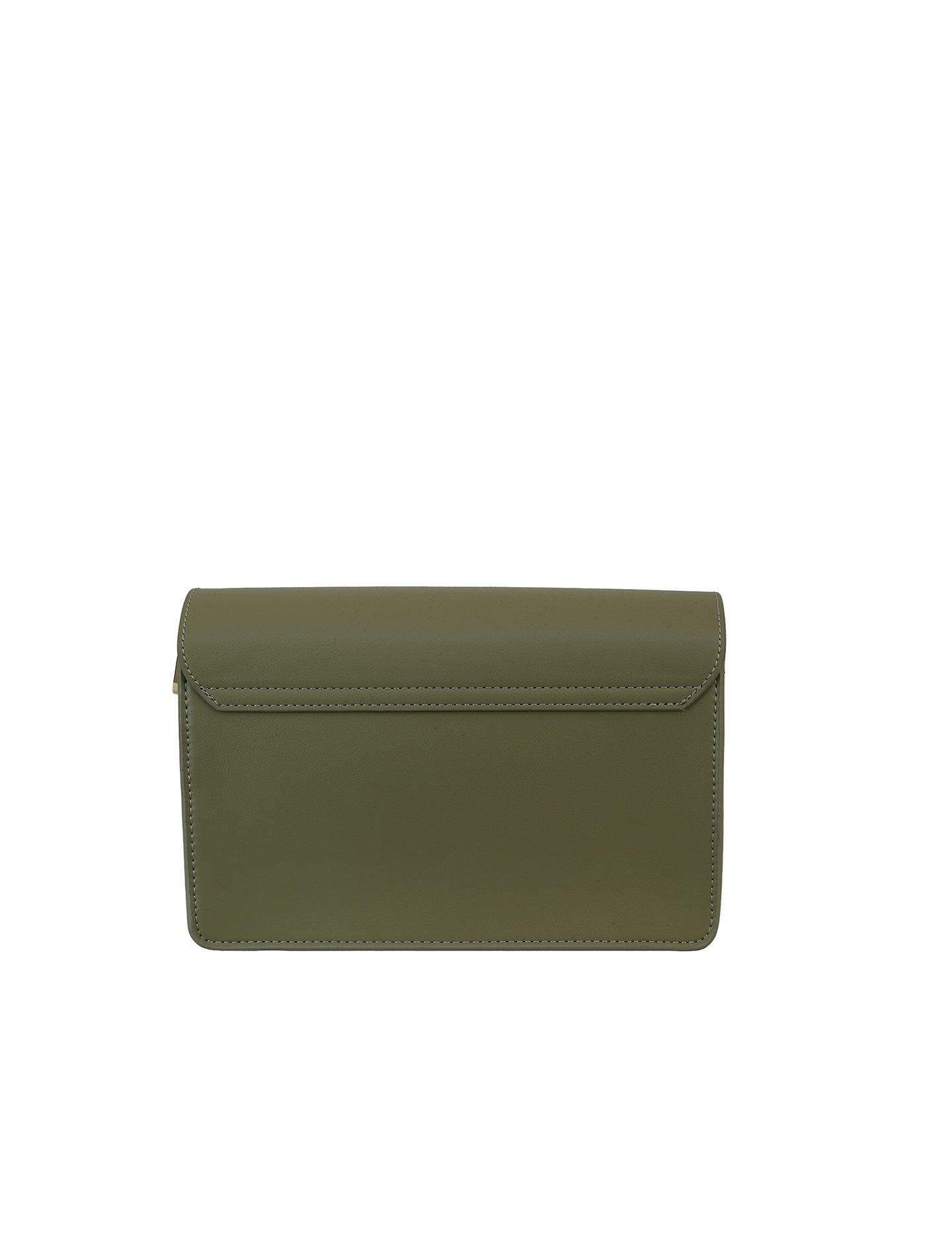 Borsa a Spalla in Pelle Vegana Beige Scuro
