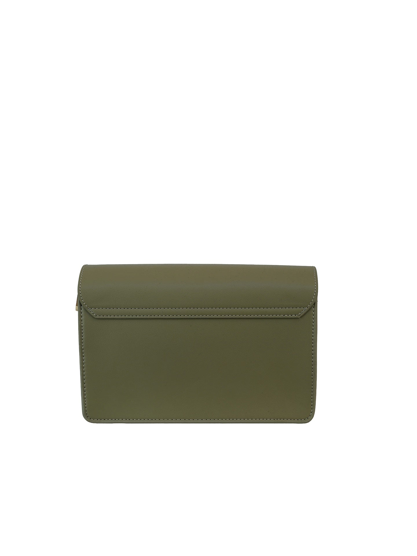 Borsa a Spalla in Pelle Vegana Beige Scuro