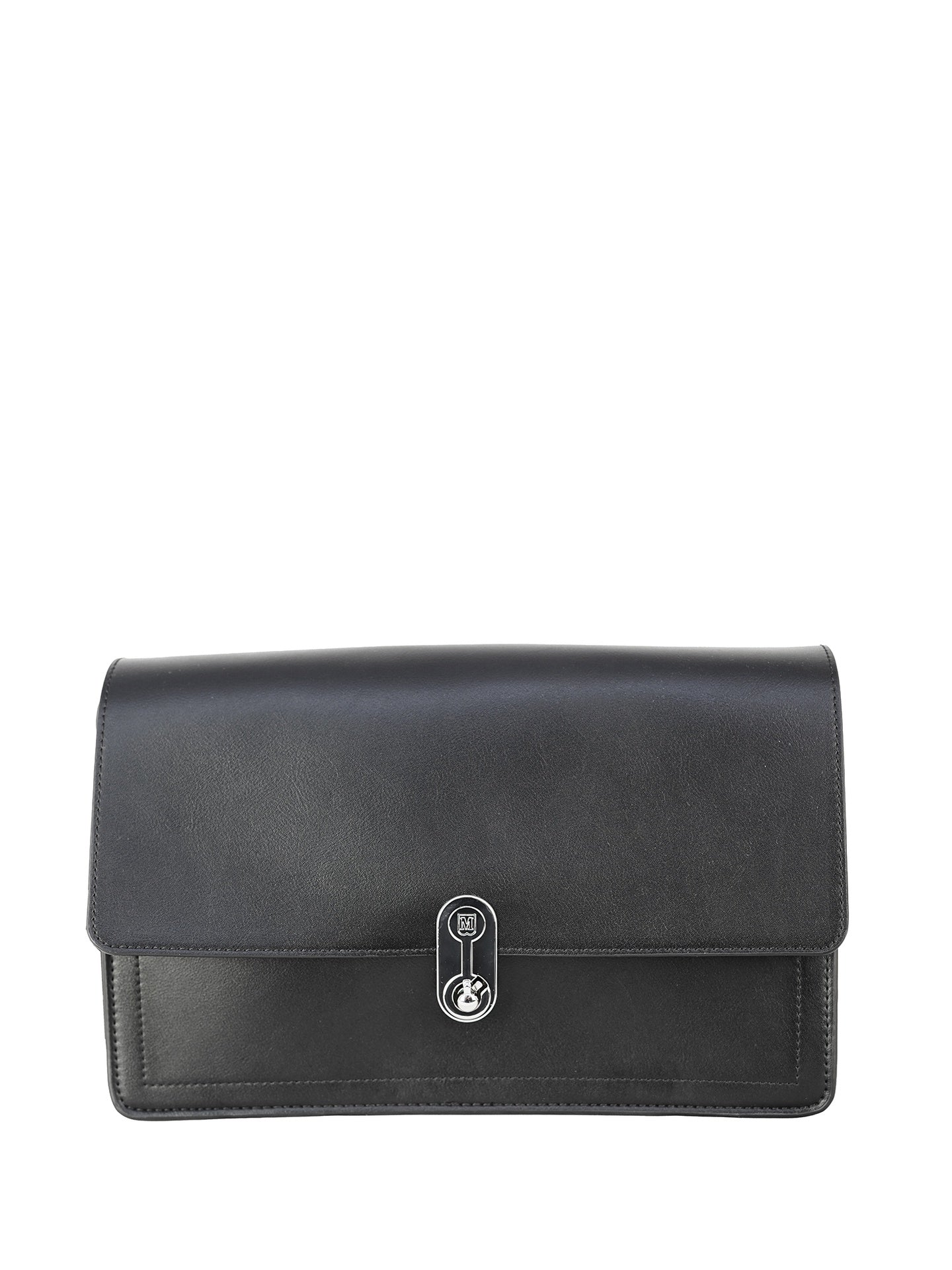 Borsa a Spalla in Pelle Vegana Nero