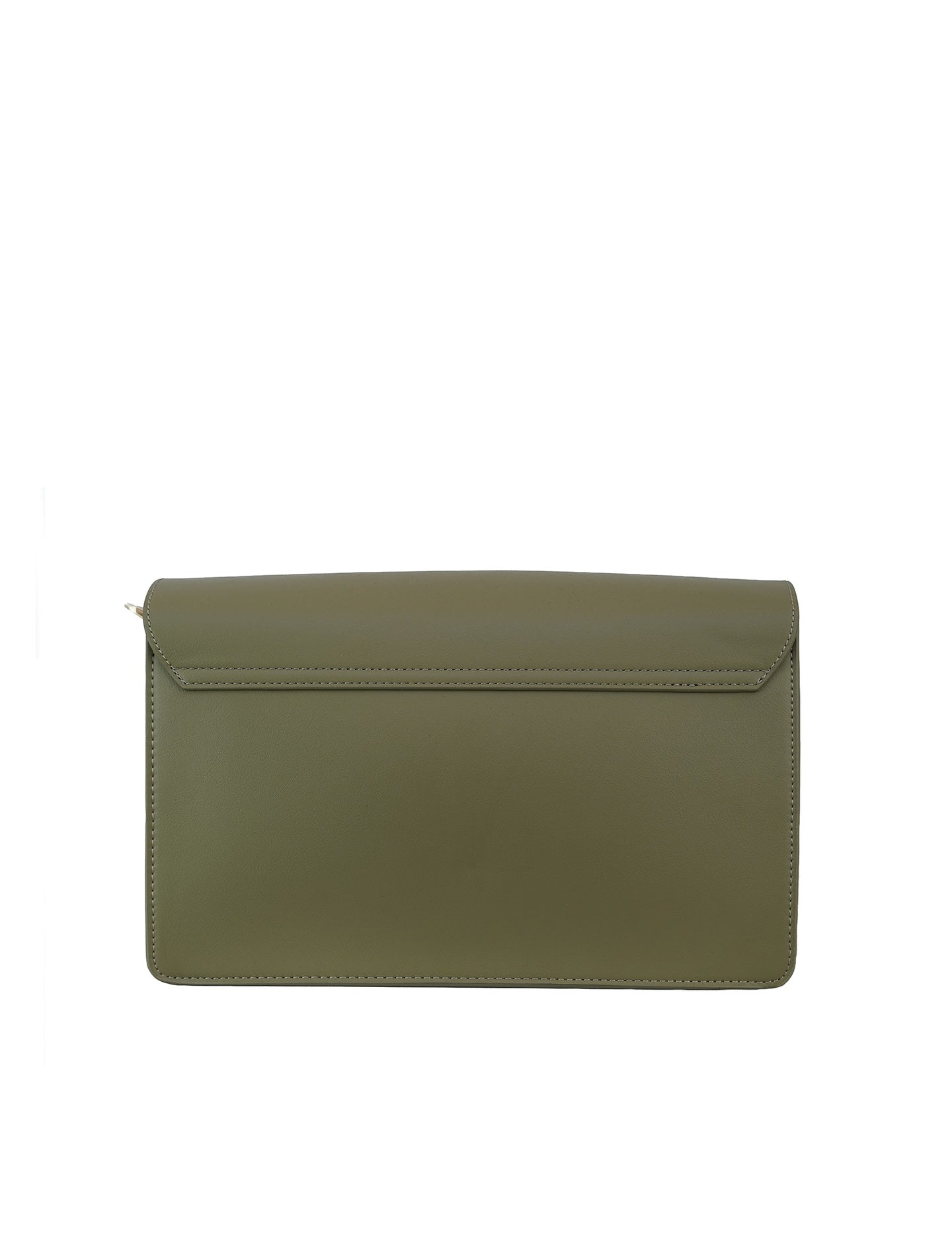 Borsa a Spalla in Pelle Vegana Beige Scuro