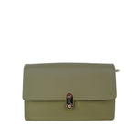 Borsa a Spalla in Pelle Vegana Beige Scuro