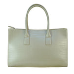 Borsa Shopper in Pelle Vegana Panna