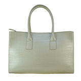 Borsa Shopper in Pelle Vegana Panna
