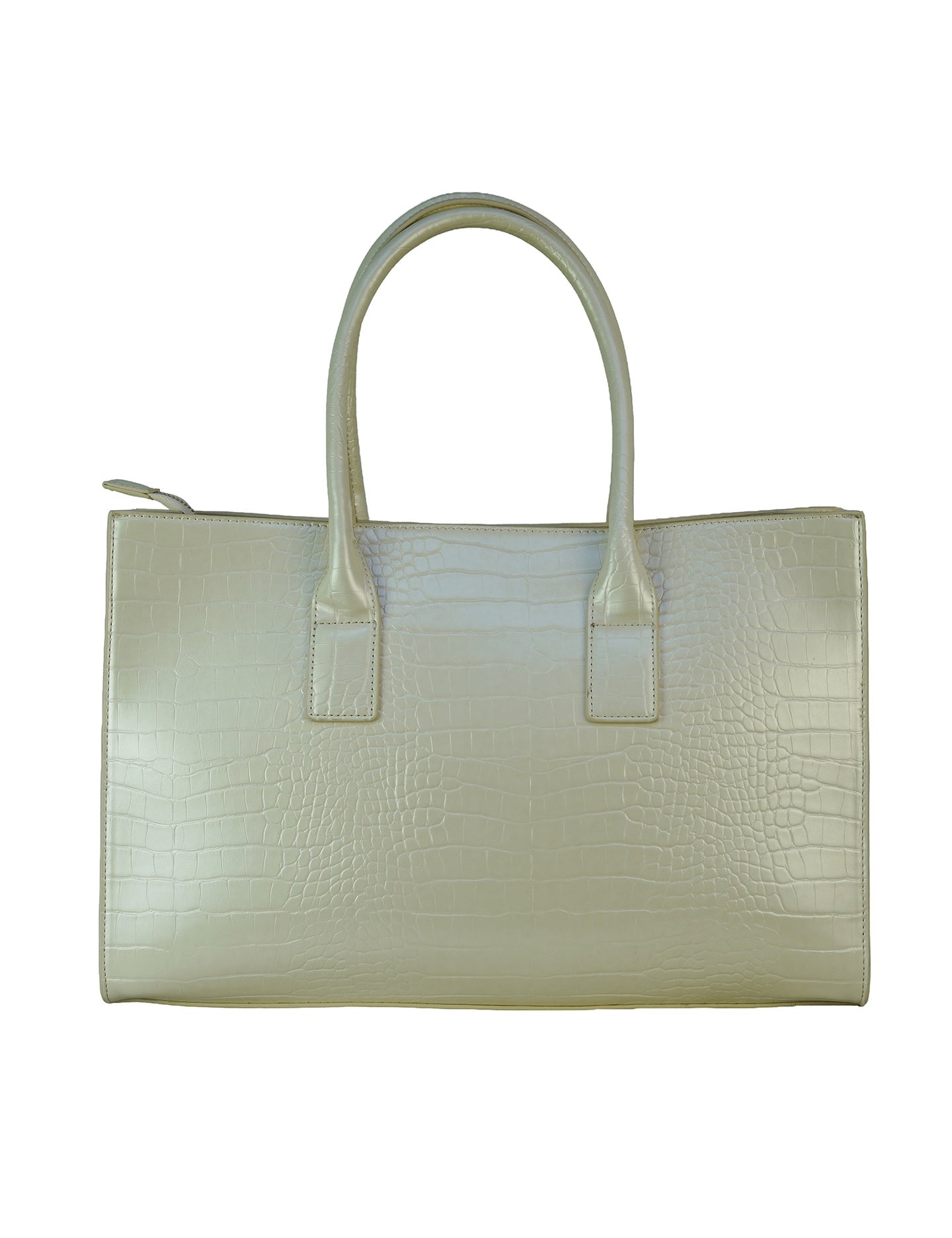 Borsa Shopper in Pelle Vegana Panna