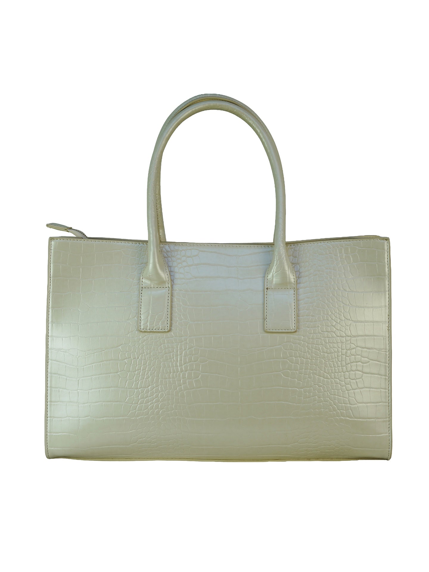 Borsa Shopper in Pelle Vegana Panna