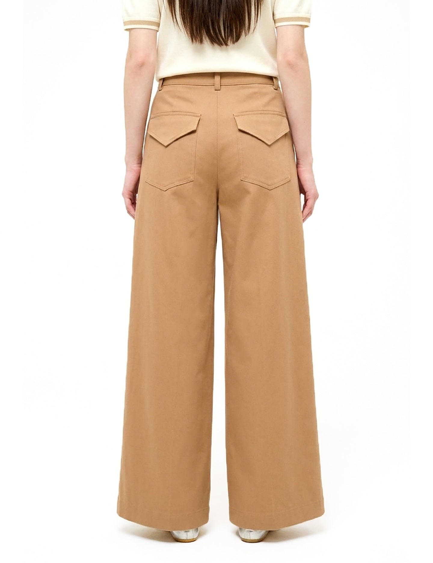 Pantaloni in Cotone Marrone