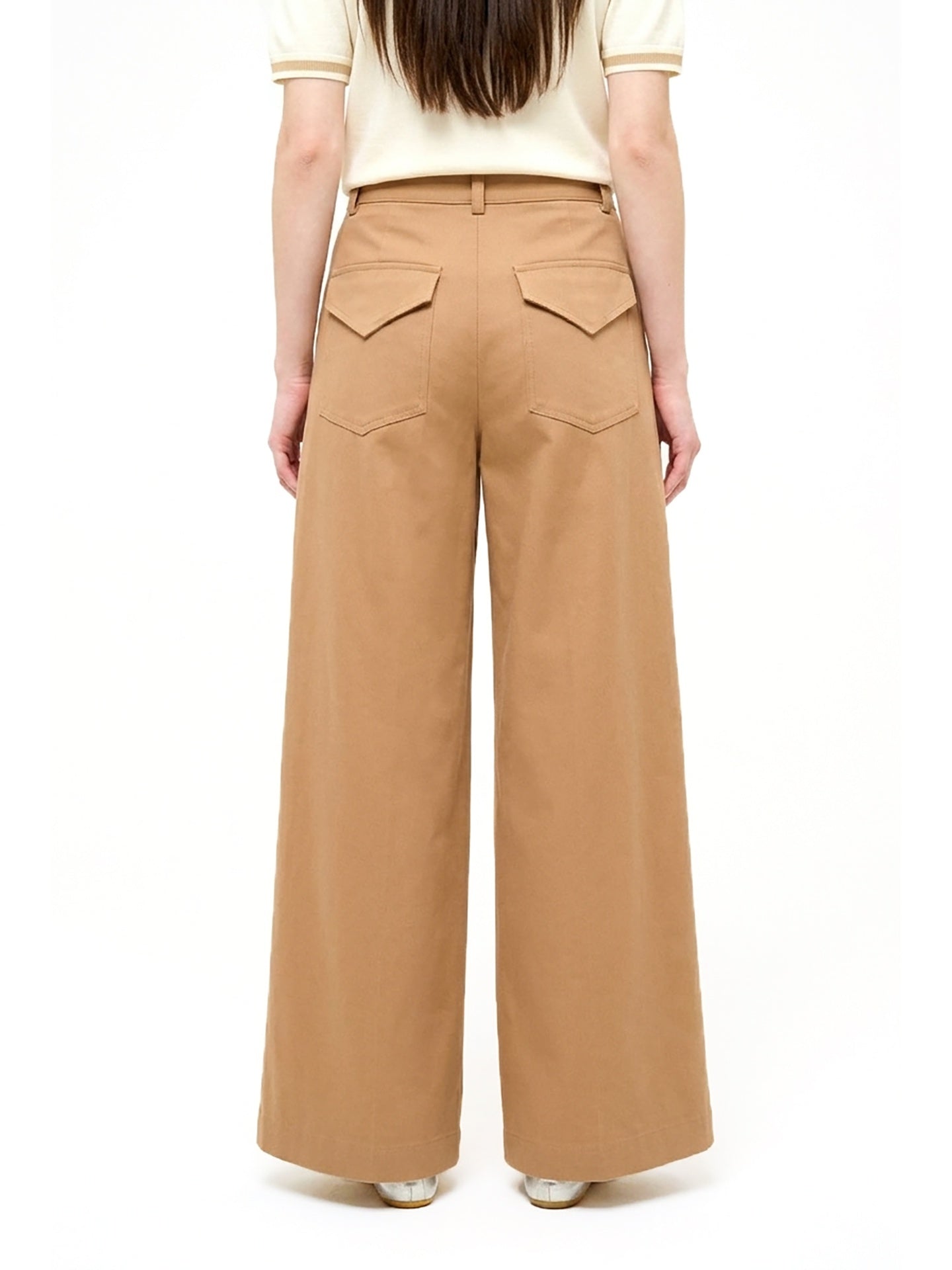 Pantaloni in Cotone Marrone