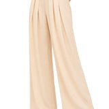 Pantaloni in 80% VISCOSA 20% LINO Beige